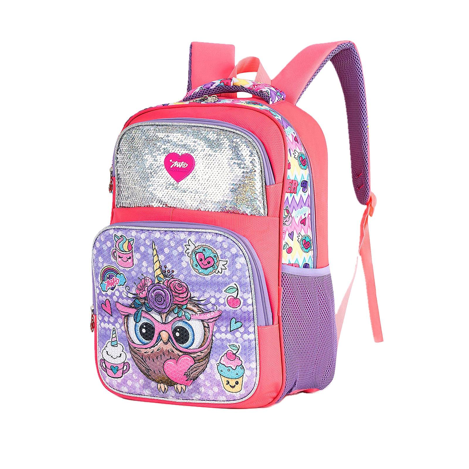 Zaino per Bambini Zaini Unicorn per Ragazze Glitter Paillettes Carino Borsa Scuola