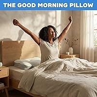 Vista 8 de Almohada cervical de espuma viscoelástica para soporte del cuello, almohada ergonómica de contorno para dormir de espalda y de lado, espuma