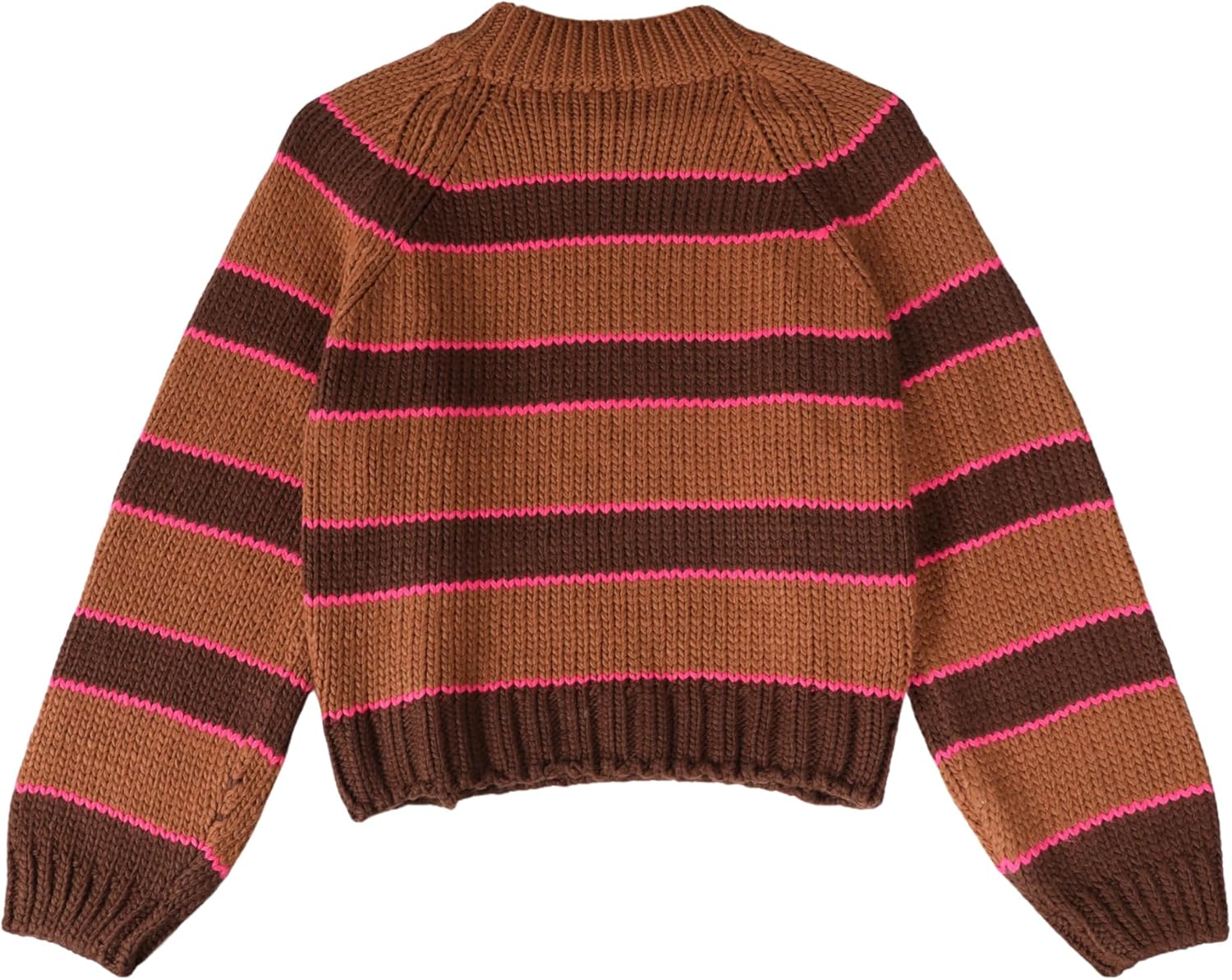 Yeokou Women Stripe Pullover Sweater Turtleneck Ribbed Knit Top Casual Fall Winter Chunky Knitwear - Image 6