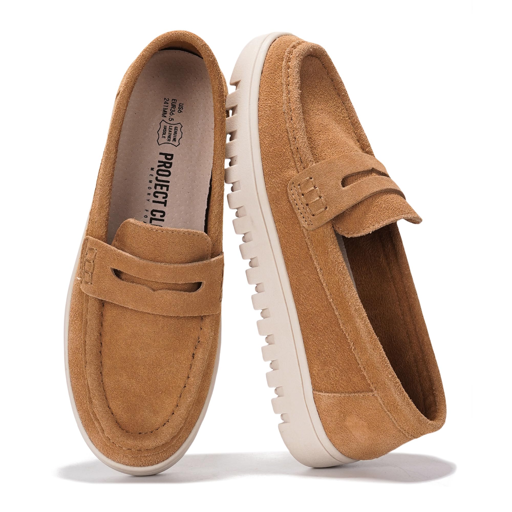 100% Genuine Leather Slip-on Loafers for Women Casual Moccasins Women Shoes | Water-Resistant Womens Loafers - Cushioned Shoes for Women Footwear - Comfortable Loafers Women Everyday Casual Womens Sho