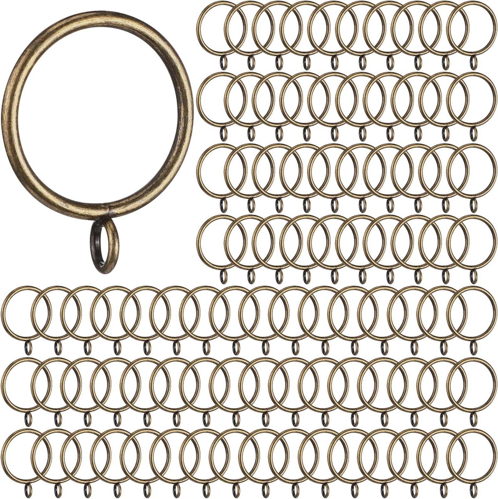 Amazon.com: Ivilon Drapery Eyelet Curtain Rings - 1.7" Ring Loop for