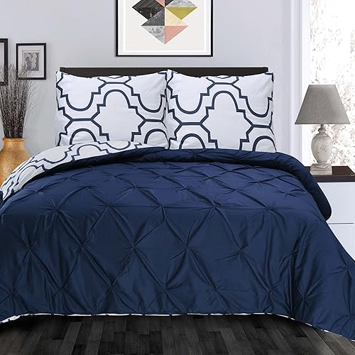 Miniatura 8 de Superior Valencia Juego de funda nórdica 100% algodón, FullQueen, reversible