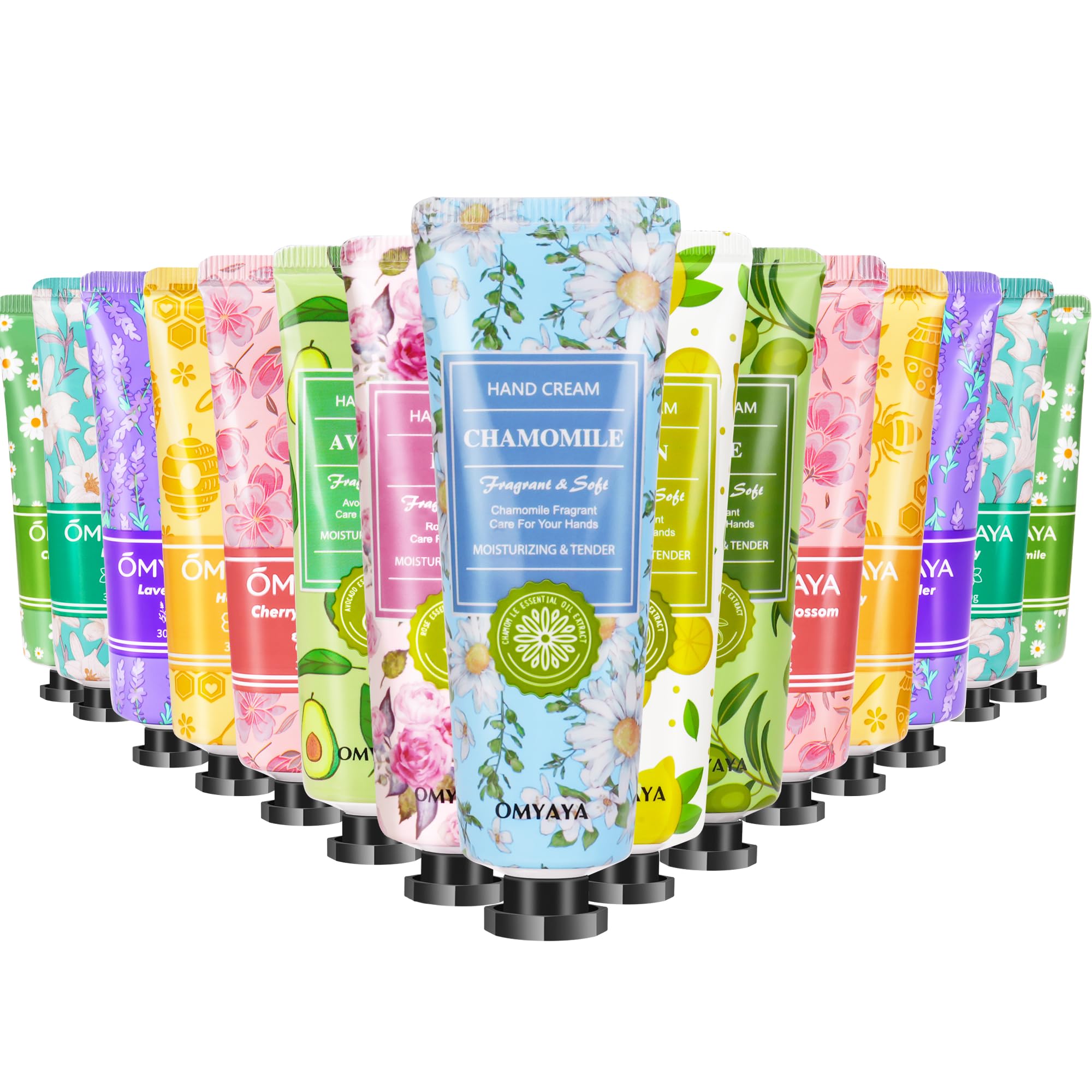 Mini Handcreme Set,15 Stück Geschenk für sie Valentinstag,Handpflege für Sehr Trockene Rissige Hände Reisegröße Feuchtigkeitscreme klein Pflegecreme Geschenkset für Frauen Männer Geburtstag