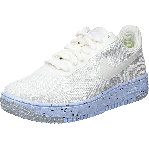 Nike Air Force 1 Crafter Flyknit Womens Trainers DC7273 Sneakers Shoes (UK 4.5 US 7 EU 38, White Pure Platinum 100)