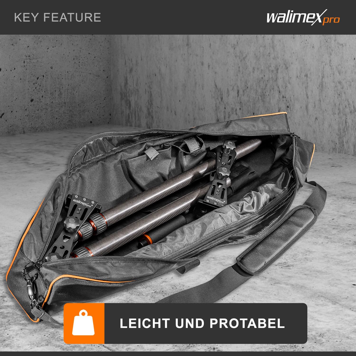 Walimex Pro Carbon Kamera Jib Traveller 7.2 schwarz