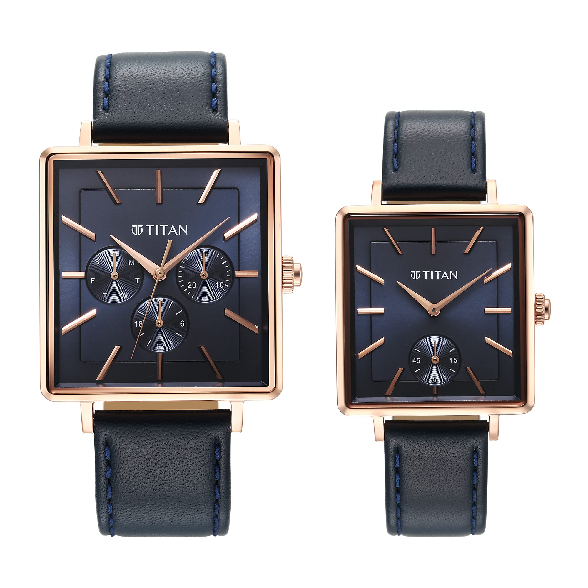 Titan Bandhan Black Dial Quartz Multifunction Leather Strap Watch for Couple-NS9400594205WL01P (B0BWDNQDSJ) Amazon Price History, Amazon Price Tracker