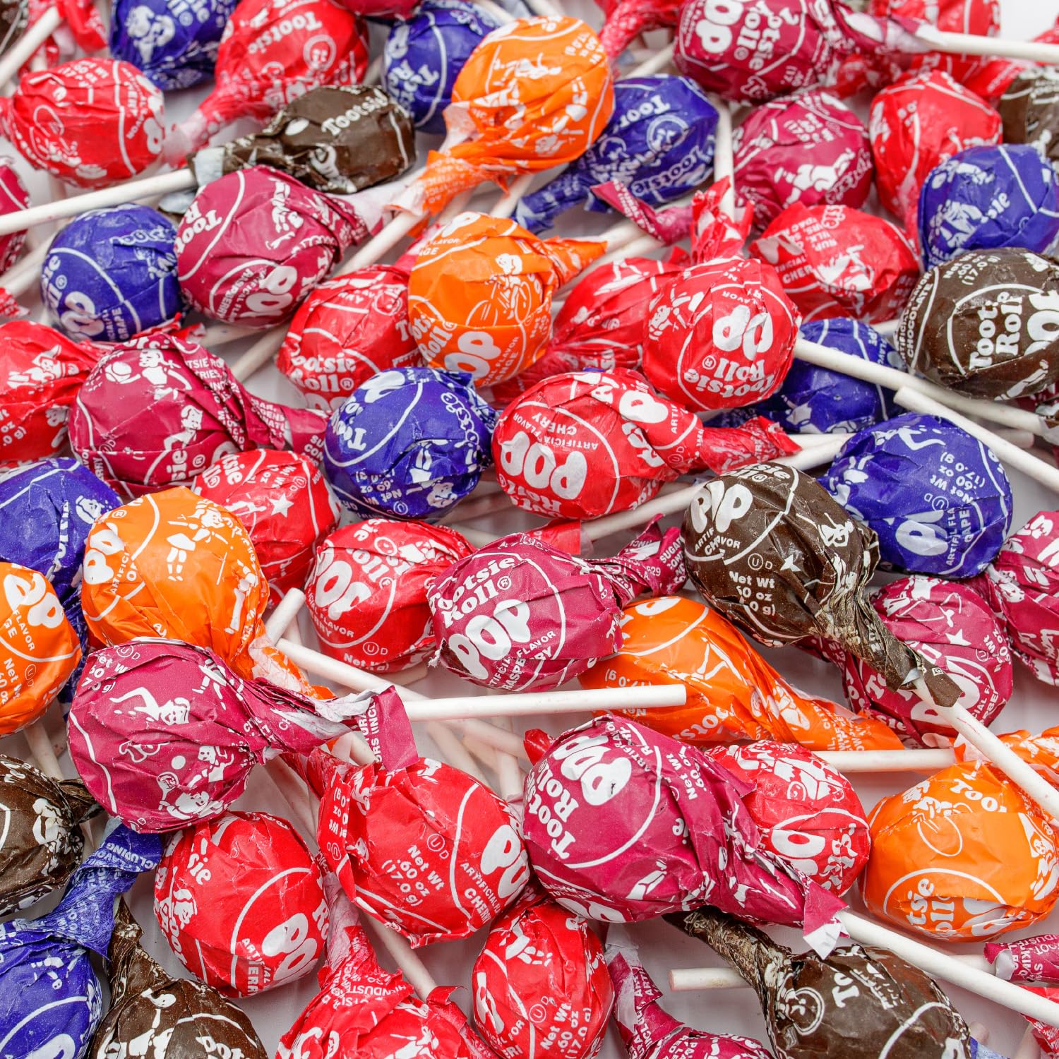 TOOTSIE ROLL POPS Lollipops 2 lb – Bulk Bag, 5 Assorted Flavors, Gluten Free, Chewy Center & Hard Candy Coating, Individually Wrapped Suckers (48 Pieces)