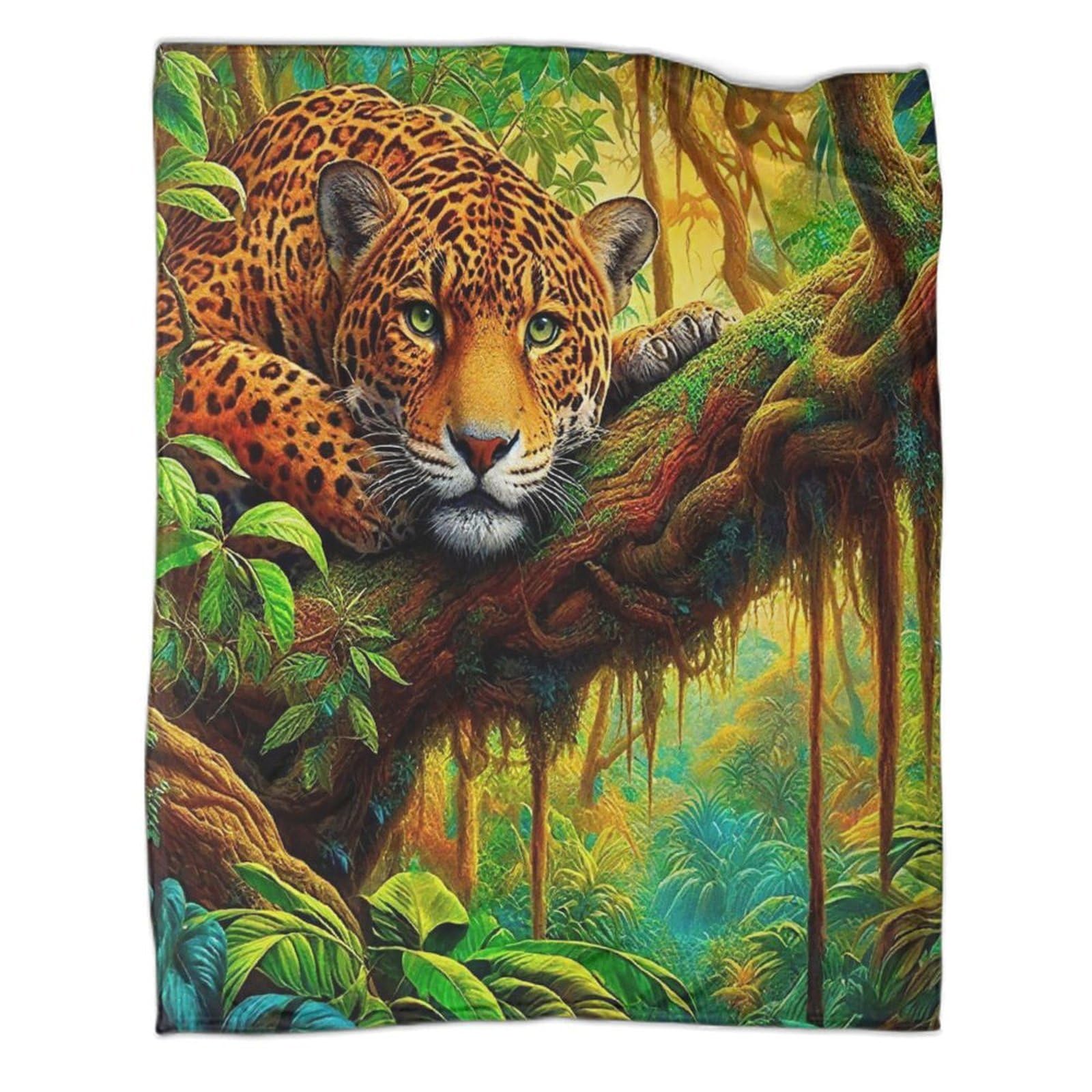 Couverture flanelle léopard 3D pour en finir avec les nuits froides des enfants
