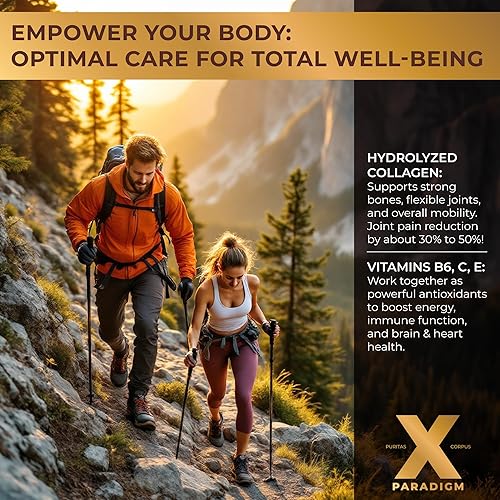 Miniatura 6 de Péptidos de colágeno líquido con biotina y ácido hialurónico, 3000 mg de colágeno hidrolizado tipo 1 y 3, biotina 10000 mcg, vitaminas B5, B6, C y