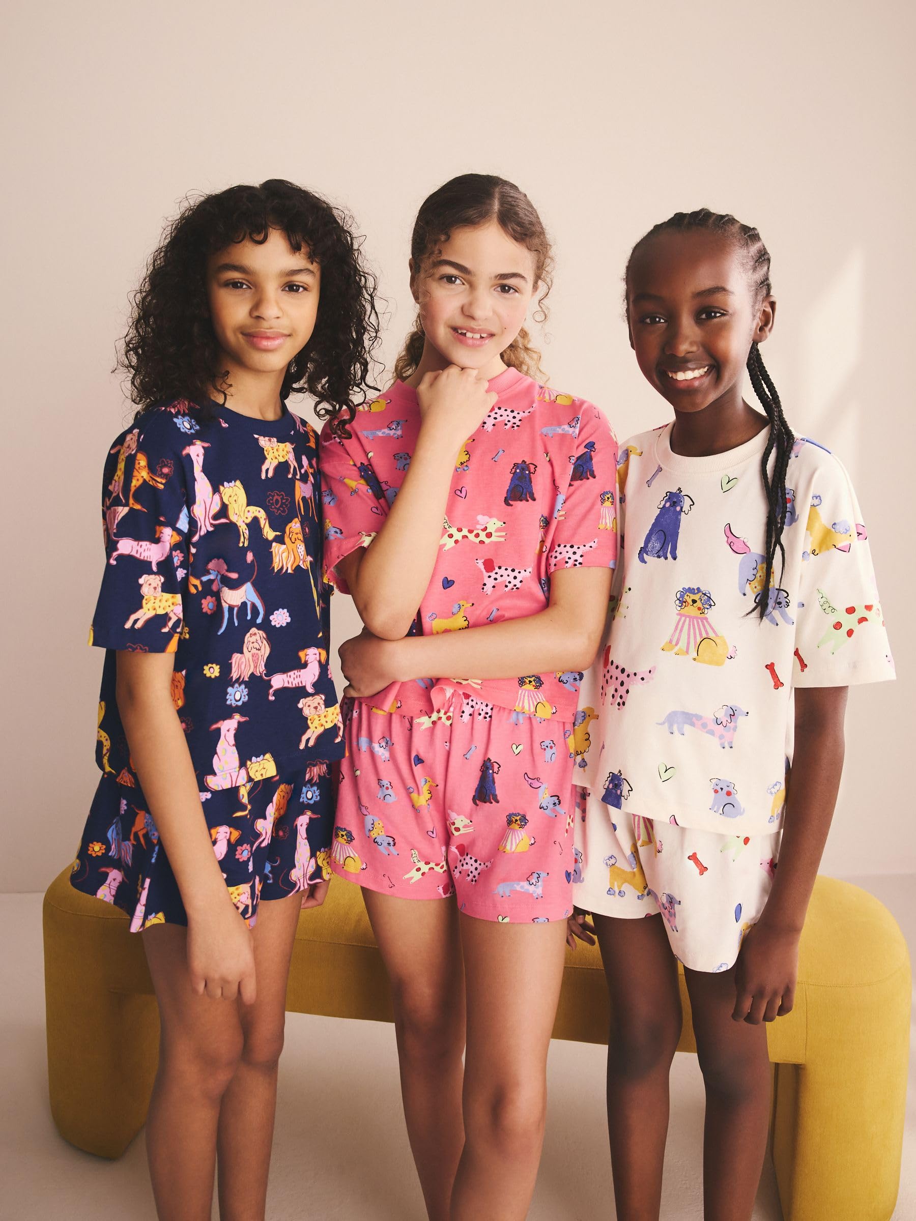 NEXT Ragazza Confezione da 3 Pigiami Corti