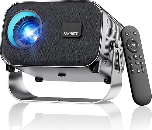 Proyector inteligente con WIFI y Bluetooth, proyector portátil 800ANSI nativo 1080P aplicaciones integradas, proyector de película Keystone