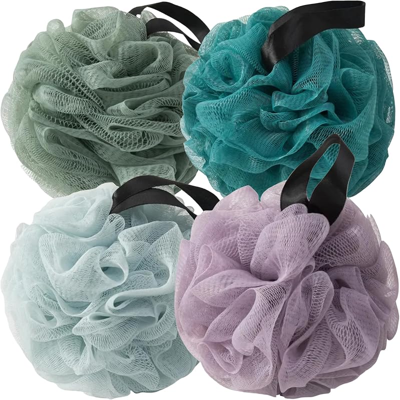 Buchas de banho VVmotes, conjunto com 4 em tons joia: verde-escuro, verde-pavão, azul-céu e roxo