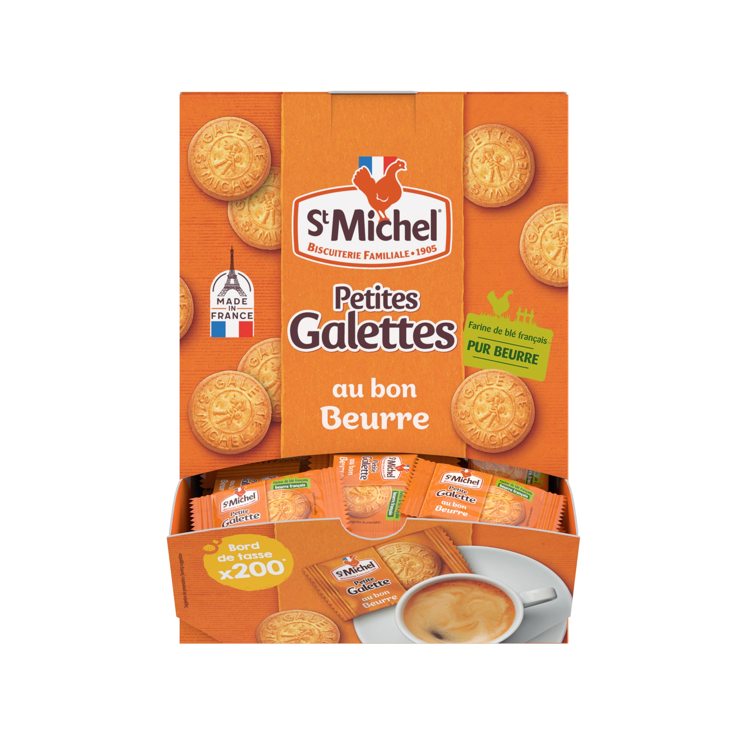 St Michel - Distribuidor de Galletas Pequeñas Naturales - 400 Galletas