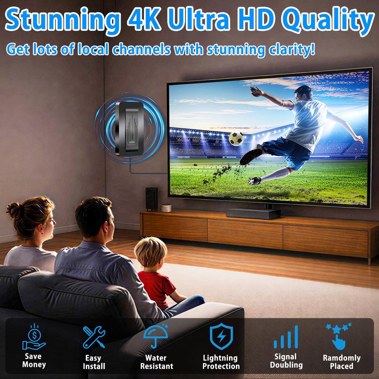 Antena de TV interior para Smart TV (V023)