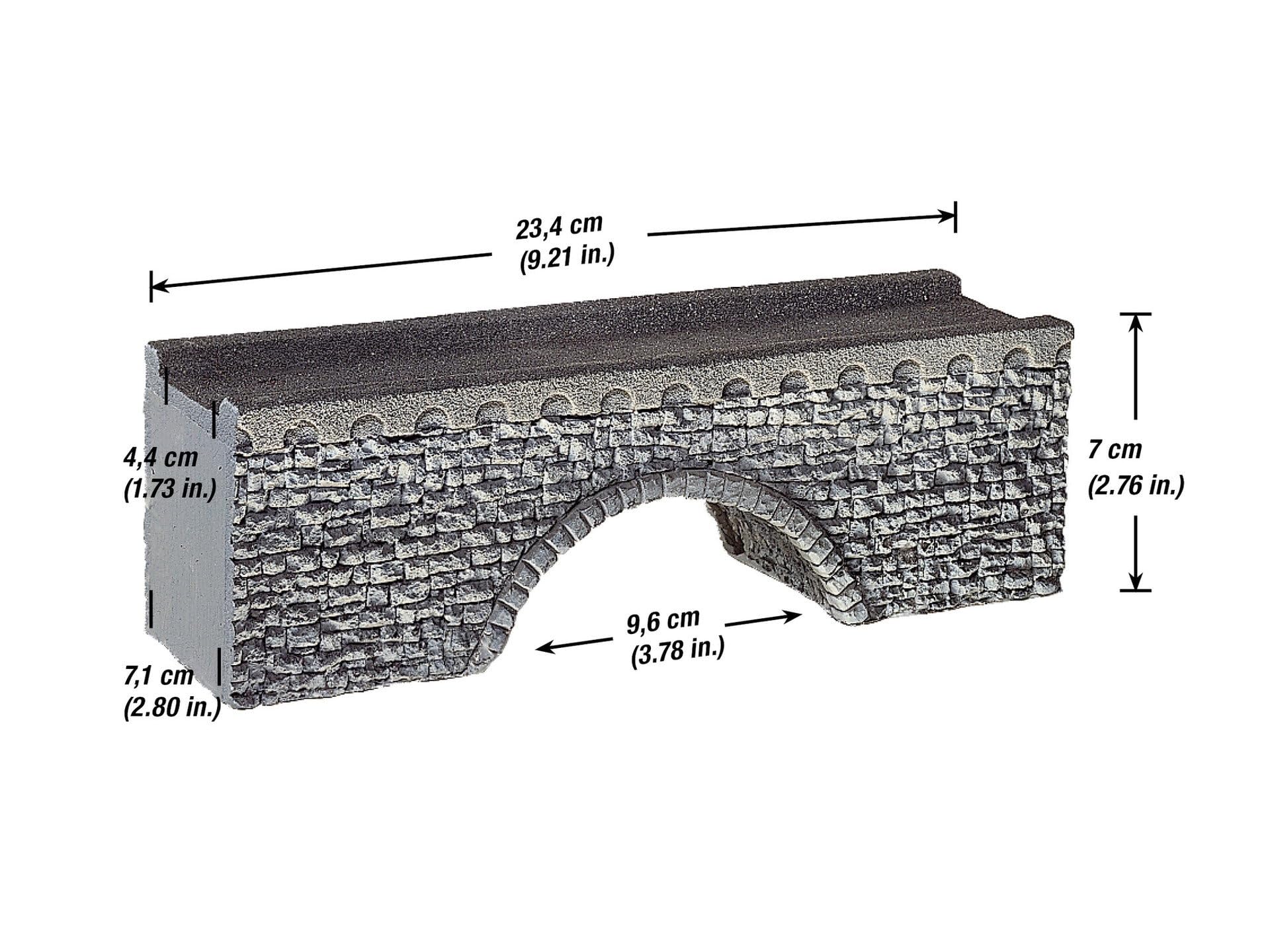 Noch - 58690 - Modélisme Ferroviaire - Pont Achtobel - 23 X 7,1 Cm - Hauteur 7 Cm