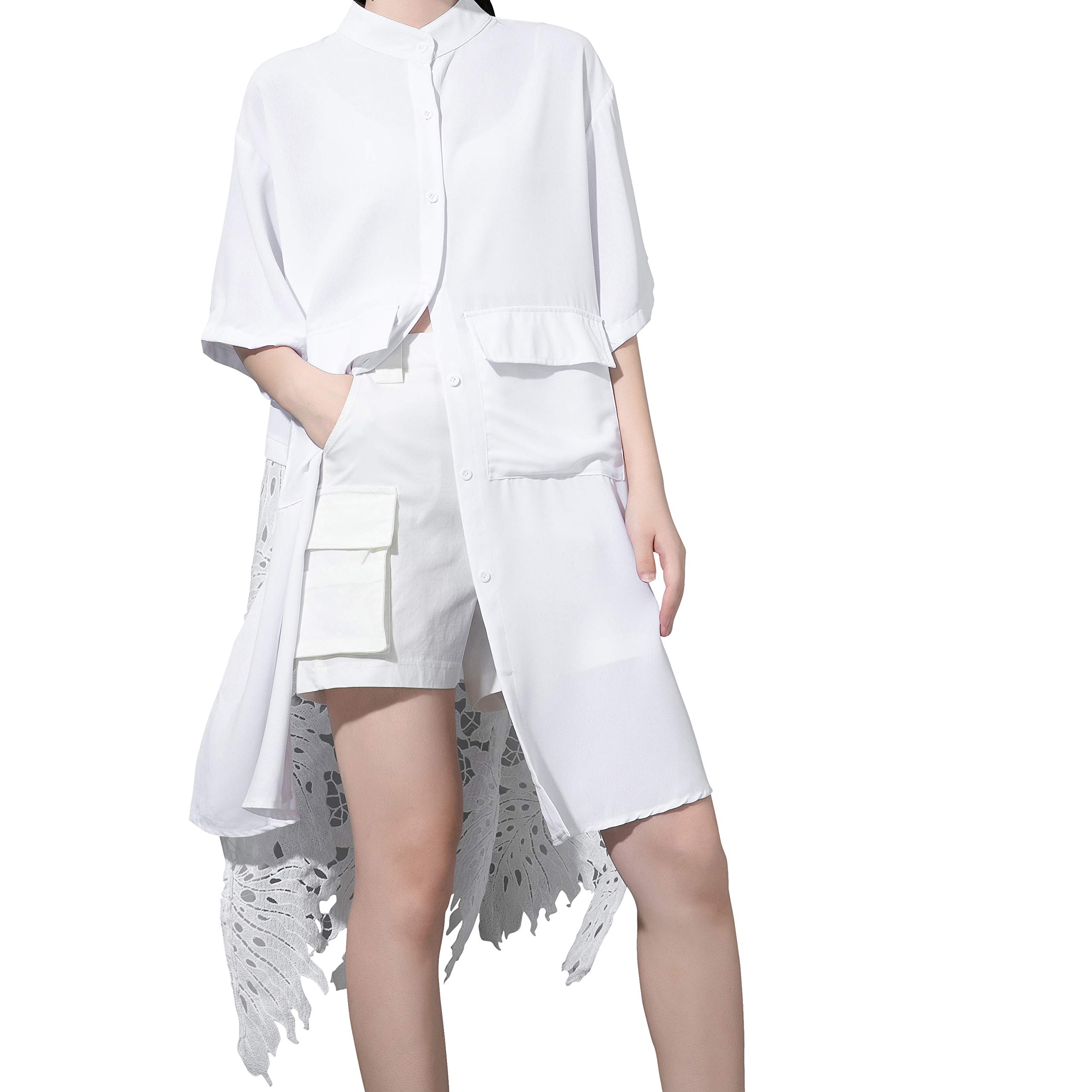 ellazhuWomen Summer Casual Loose Short Tshirt Dress t Shirt Beach GY2387