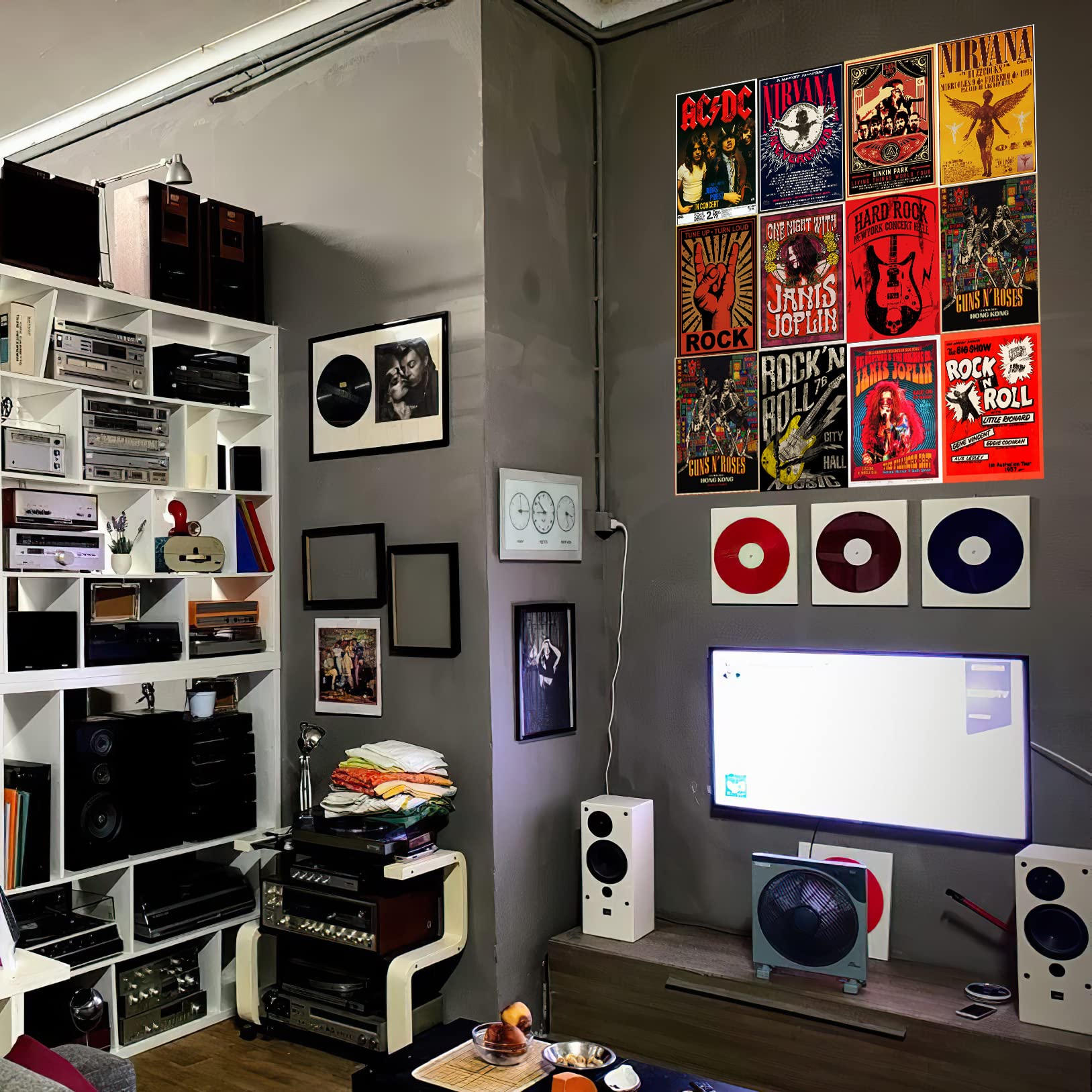 Buy HK Studio Vintage Music Posters Decal Album Cover Posters for