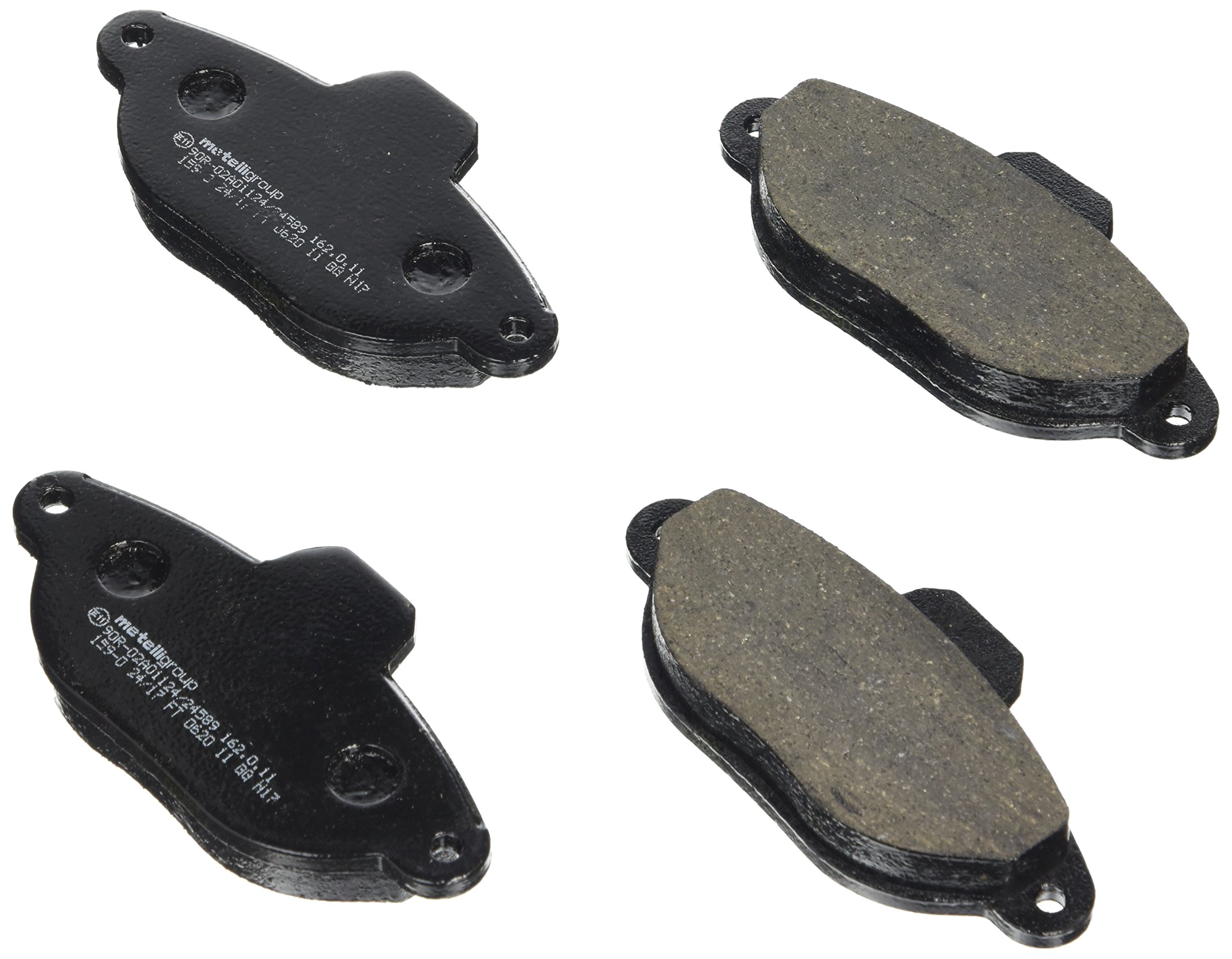 Metelligroup Kit Pastiglie Freno Anteriori E Posteriori 22-0159-1 - 4 Pezzi, ECE R90, Made In Italy Per Fiat, Lancia, Zastava