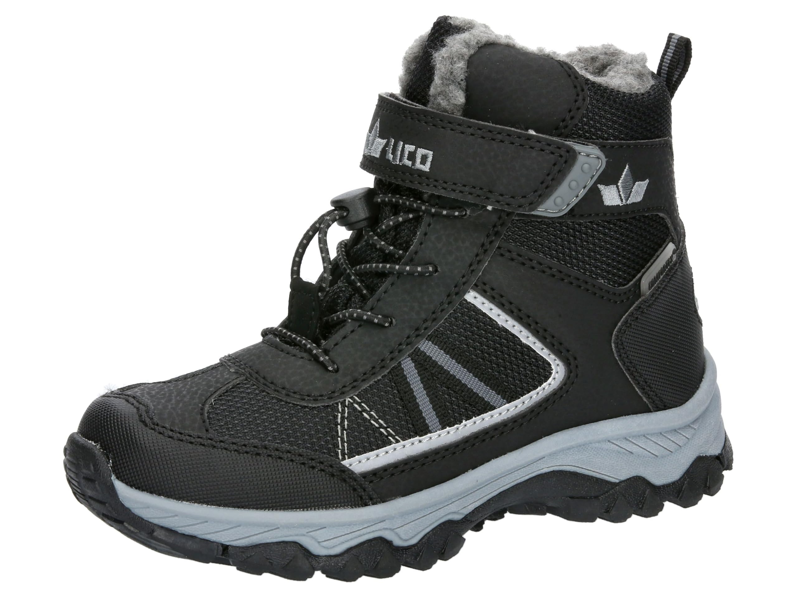 Lico Lieto VS, winter boots, Schwarz/Grau,