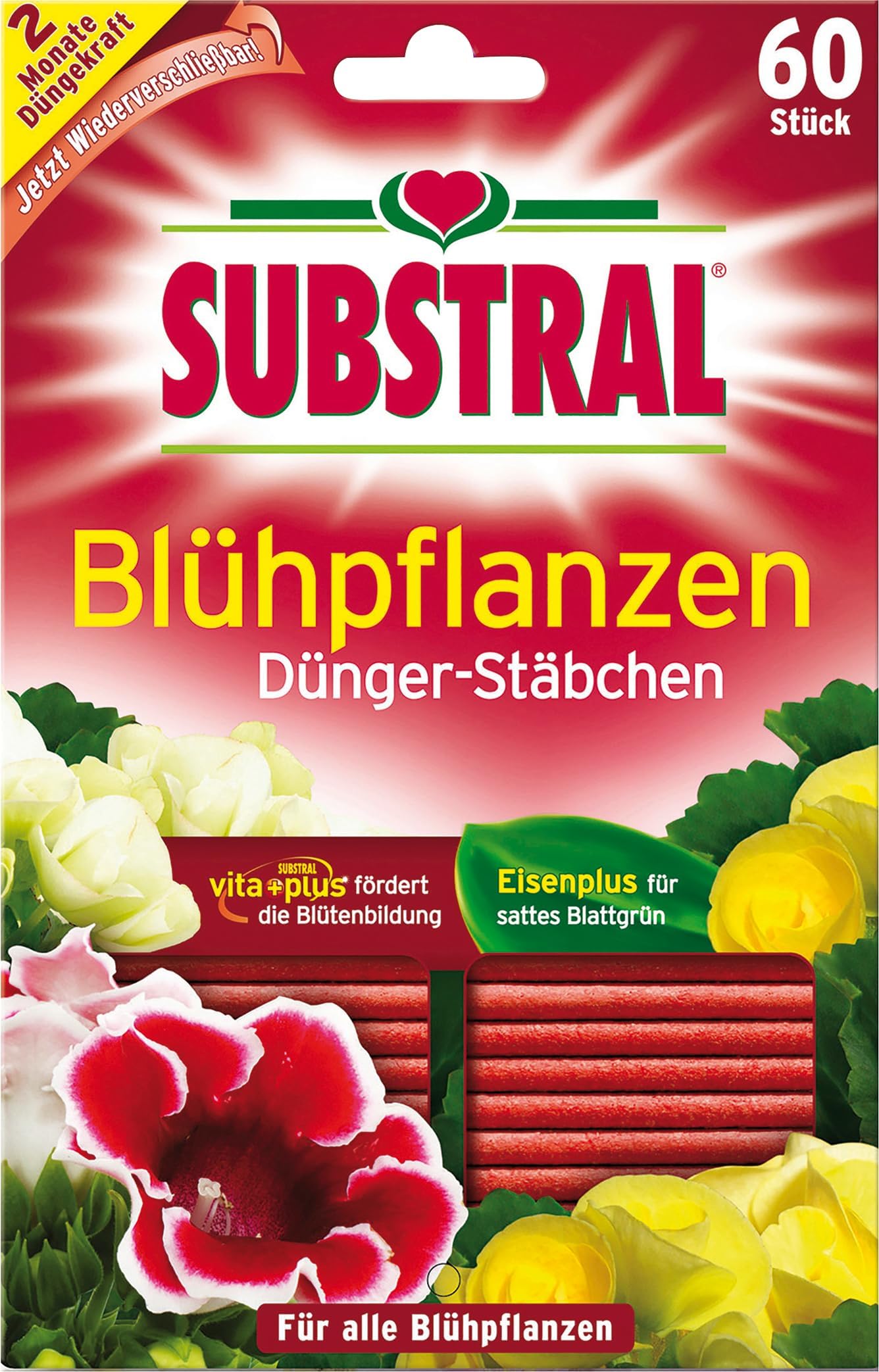 Substral Fertiliser Sticks for Flowering Plants – Pack of 60