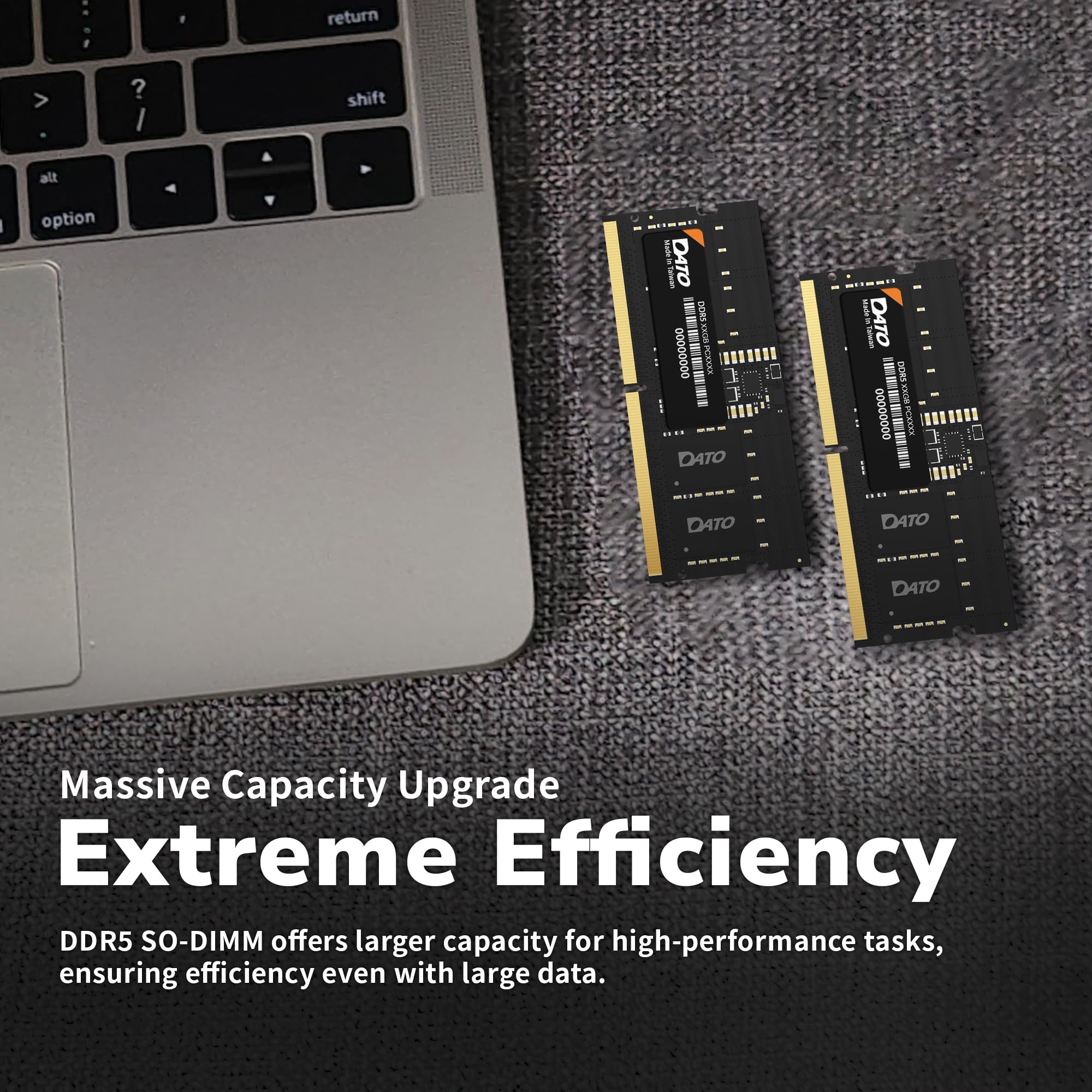 DATO DDR5 SODIMM 32GB Kit 16GBx2 Laptop RAM 5600MHz PC5