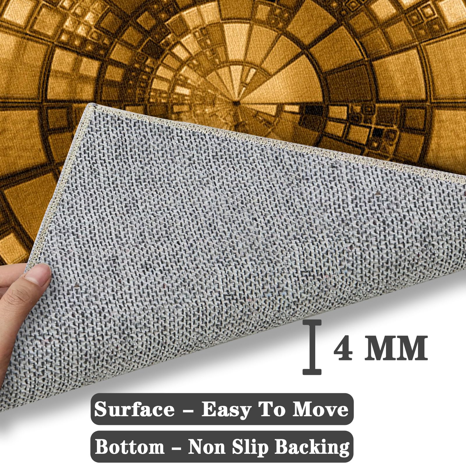 Tappeto Sedia Gaming Tappeto Salvapavimento Antiscivolo Protettore del Pavimento Antigraffio Tappeto per Sedia con Ruote Tappeto per Sedia da Ufficio per Pavimenti Duri Parquet Laminato 70 x 100 cm