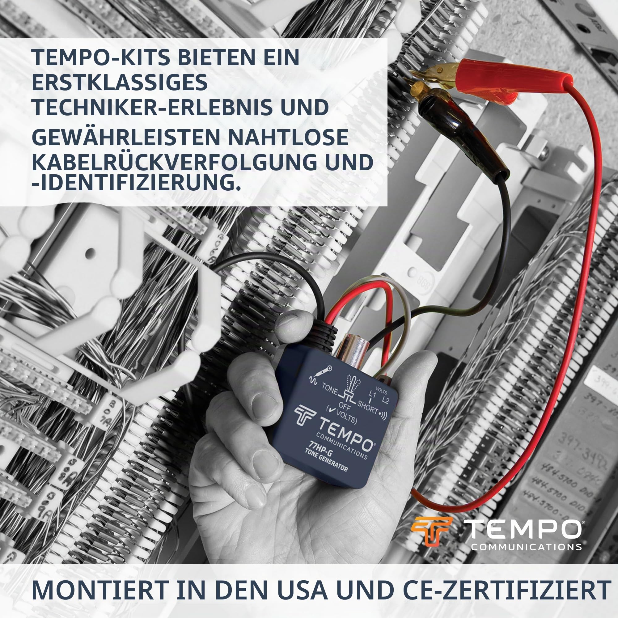 Tempo Communications 701K-G Tongenerator und Sonde Kit – Professionelles Kabeltester Draht-Tracking-Kit (neuestes Modell)