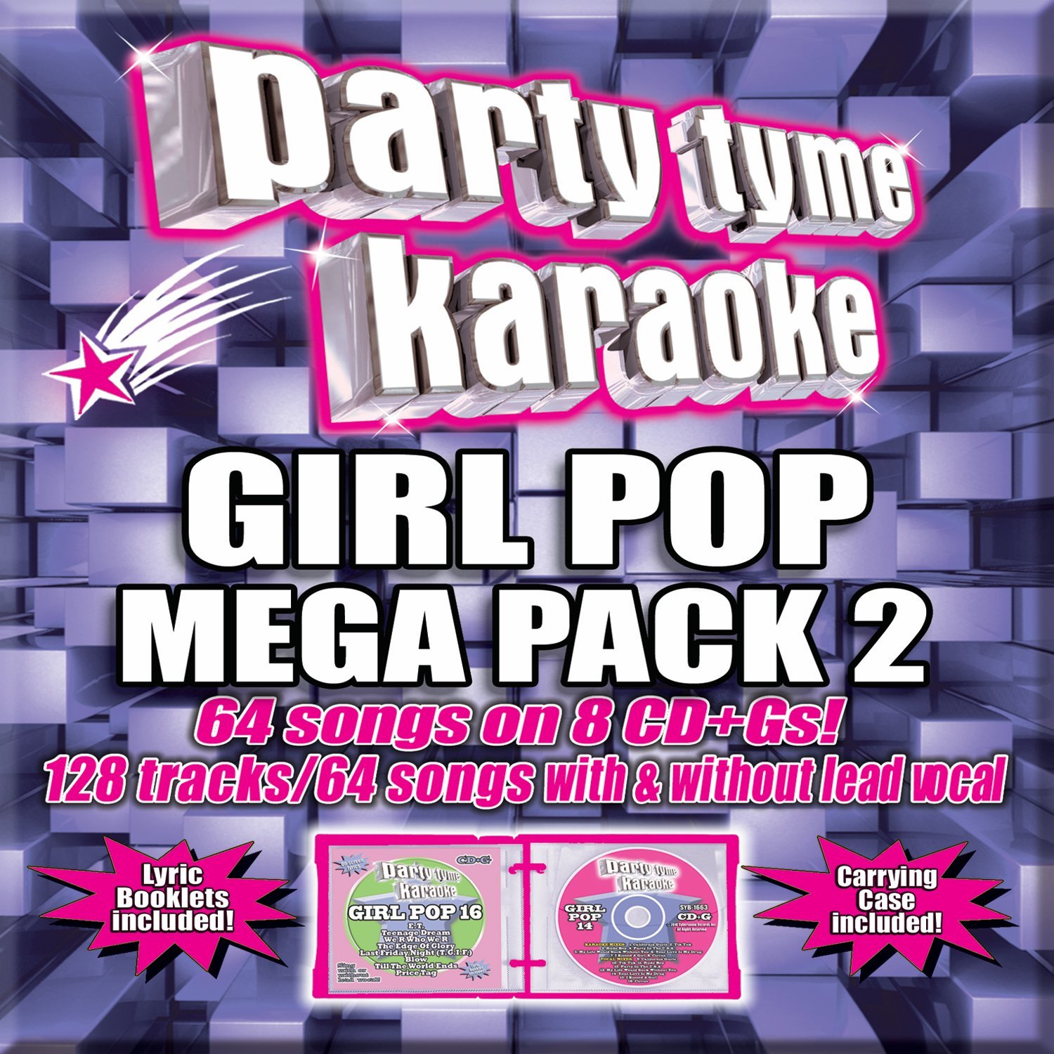 Party Tyme Karaoke: Girl Pop Mega Pack 2 / Various [Audio CD] Various Artists; Party Tyme Karaoke; Colbie Caillat; Paul Epworth; William Adams; Nelly Furtado; Natasha Bedingfield; Louis Biancaniello; Aliaune "Akon" Thiam; Fernando Garibay; S. Morris; Ryan Tedder; Sara Bareilles; Kelly Clarkson; Katy Perry; A. Martin; KT Tunstall; Rodney Jerkins; Rick Nowels; Beyoncé Knowles; Gwen Stefani; Bernard Sumner; Taylor Swift; Avril Lavigne; Lukasz "Dr. Luke" Gottwald; Isaac Hasson; Mher Filian; Calvin Broadus; Carl Sturken; Toby Gad; Tom Eyen and Holly Brook Hafermann