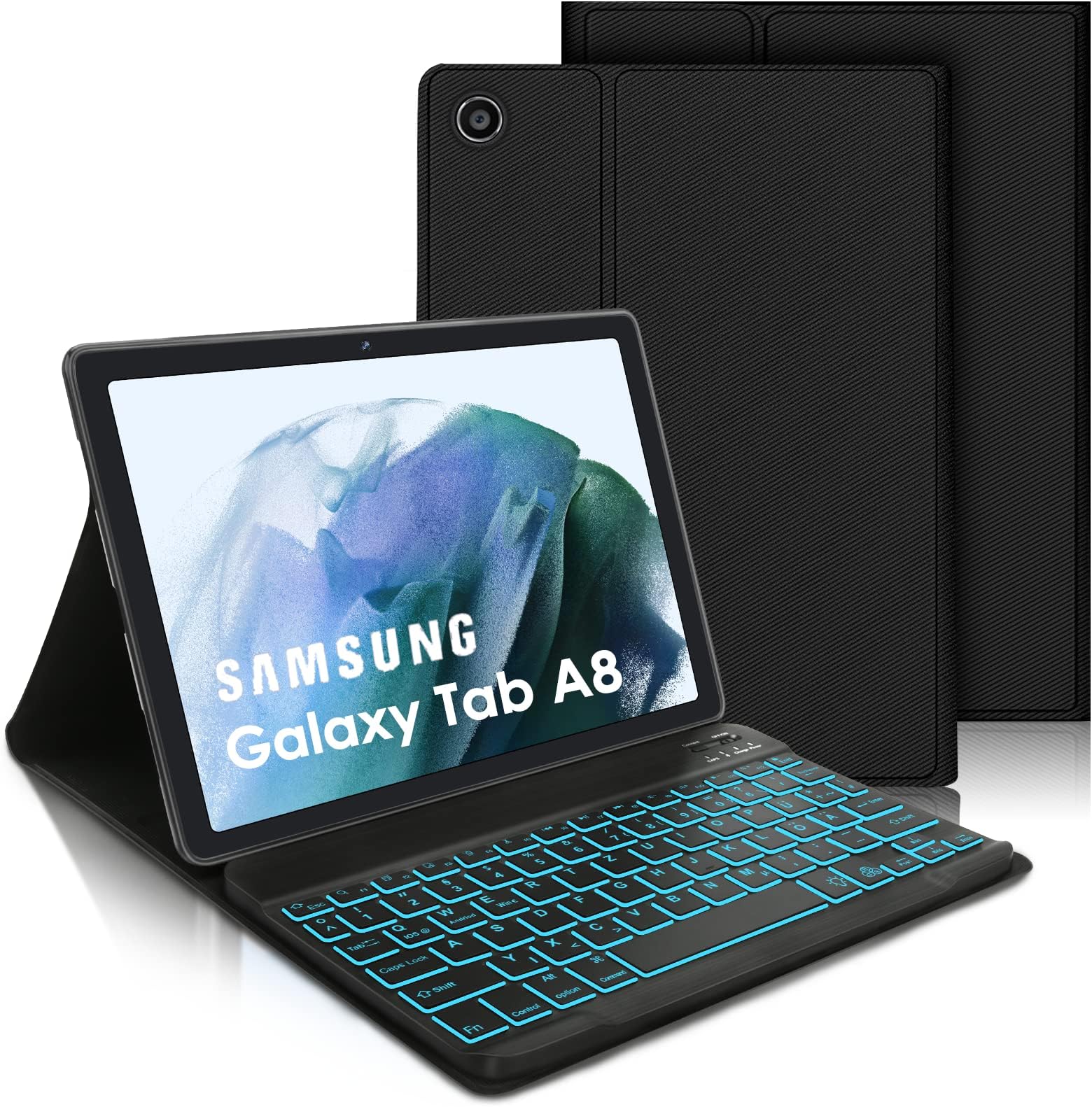 Galaxy Tab A8 Hülle Mit Tastatur Lielax Samsung Galaxy Tab A8 Hülle mit Tastatur 10,5 Zoll 2022 , Slim