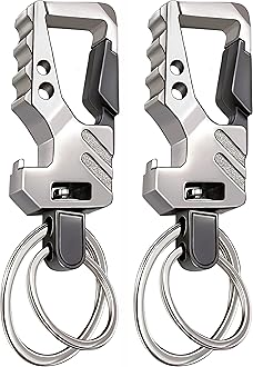 GABOX Keychain EDC Keyring Bottle Opener Auto Car Key Holder Tactical Carabiner Key Chain Clip Llaveros Porte-Clés