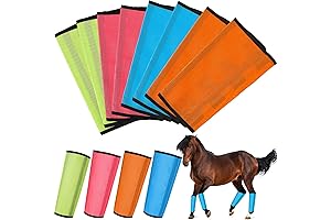 Complete Set of 16 Mesh Fly Boots for Horses - Unrivalled Protection...