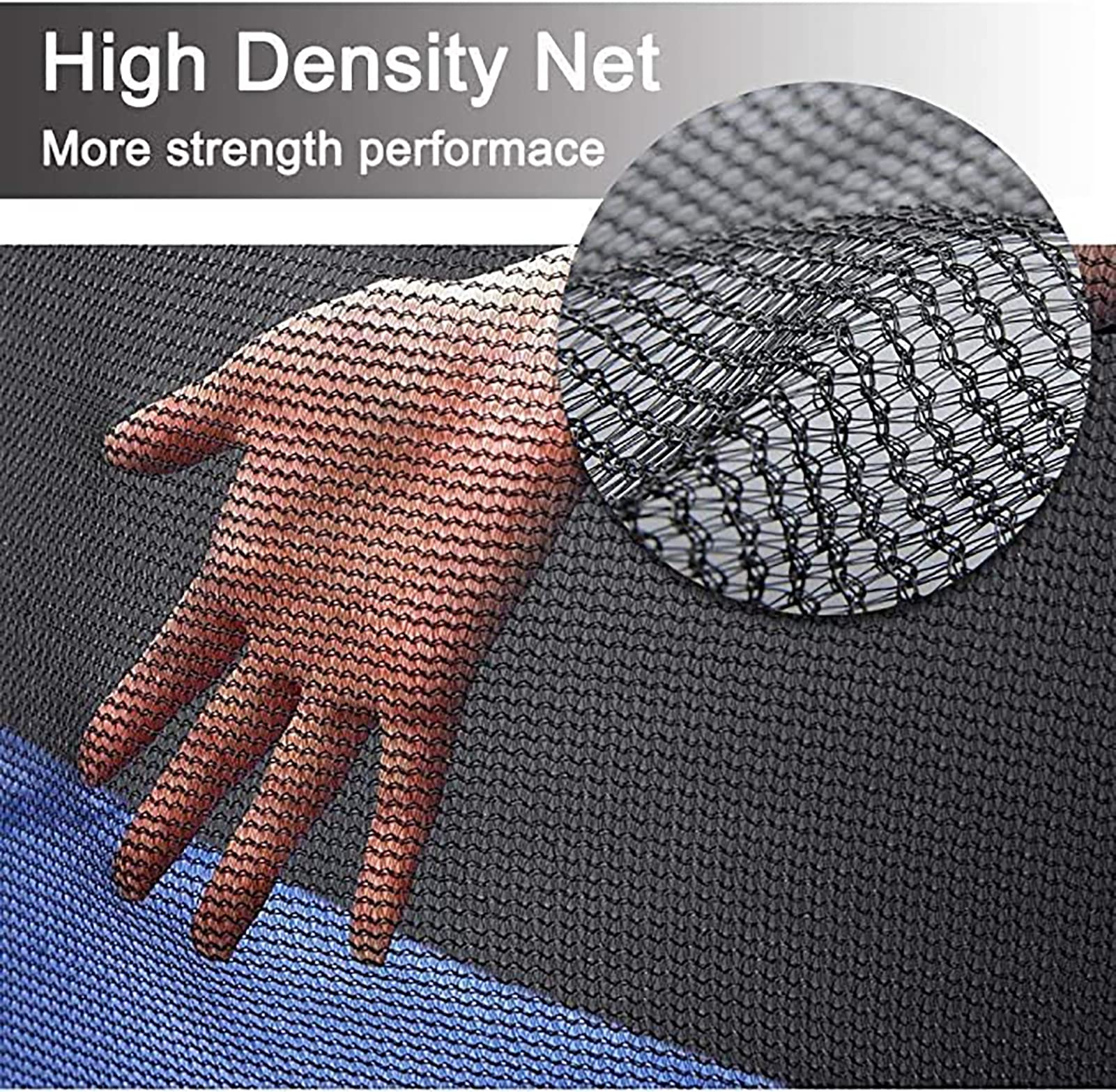 Red de seguridad para cama elástica al aire libre, malla protectora para trampolín redondo, accesorios de cama elástica, equipo de seguridad duradero