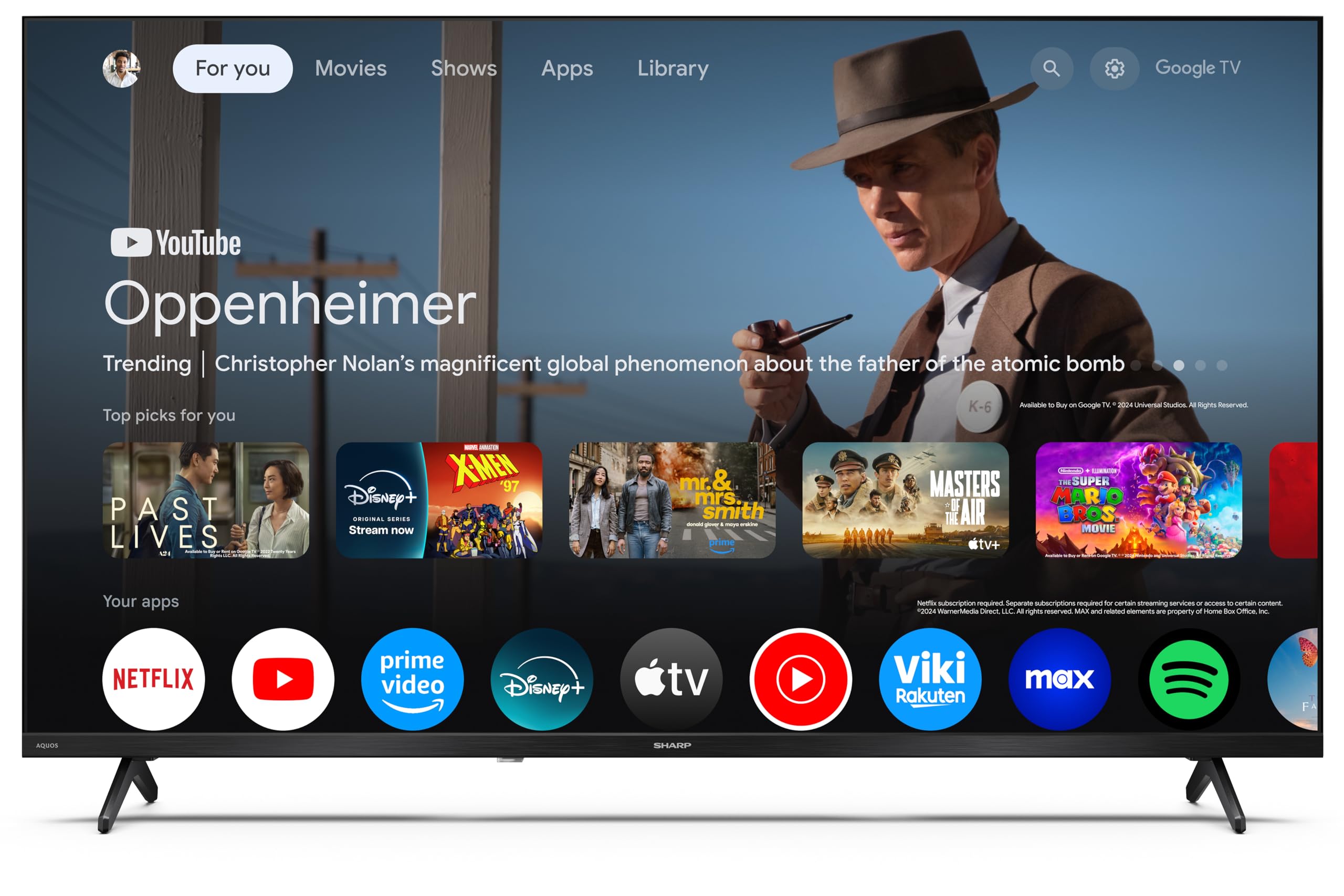 Sharp 40 HF 2365E TV con Google TV 40
