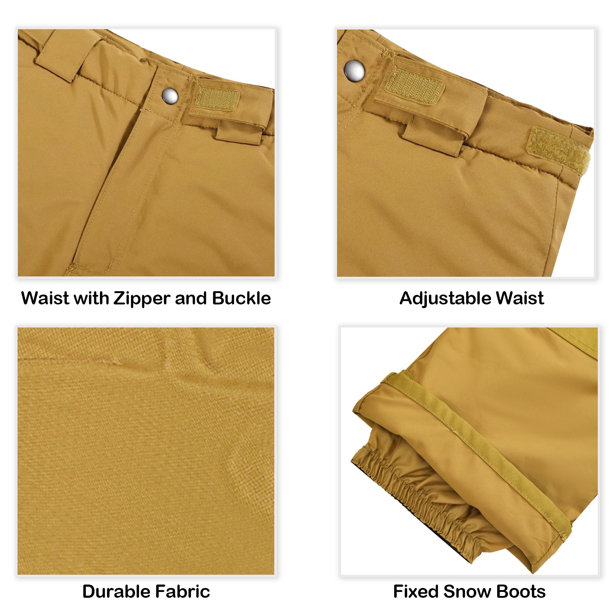 SMONTY COZY - Traje de nieve para niños con capucha, repelente al agua, traje de esquí, a prueba de viento, traje de invierno