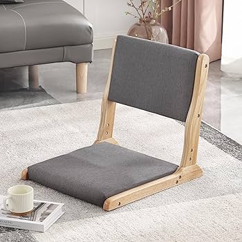Amazon.com: Foldable Tatami Chair, Japanese loor Chair, Wood