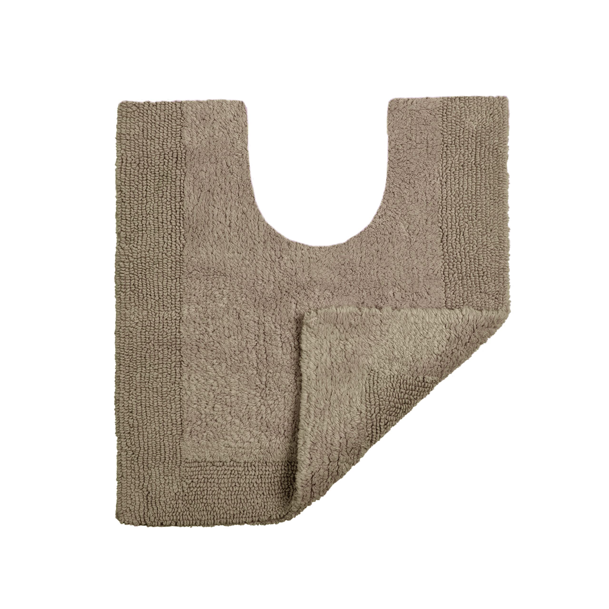 Allure Bath Fashions Pedestal Mat - Elegance Mocha - Reversible - 53 x 55cm - Cotton