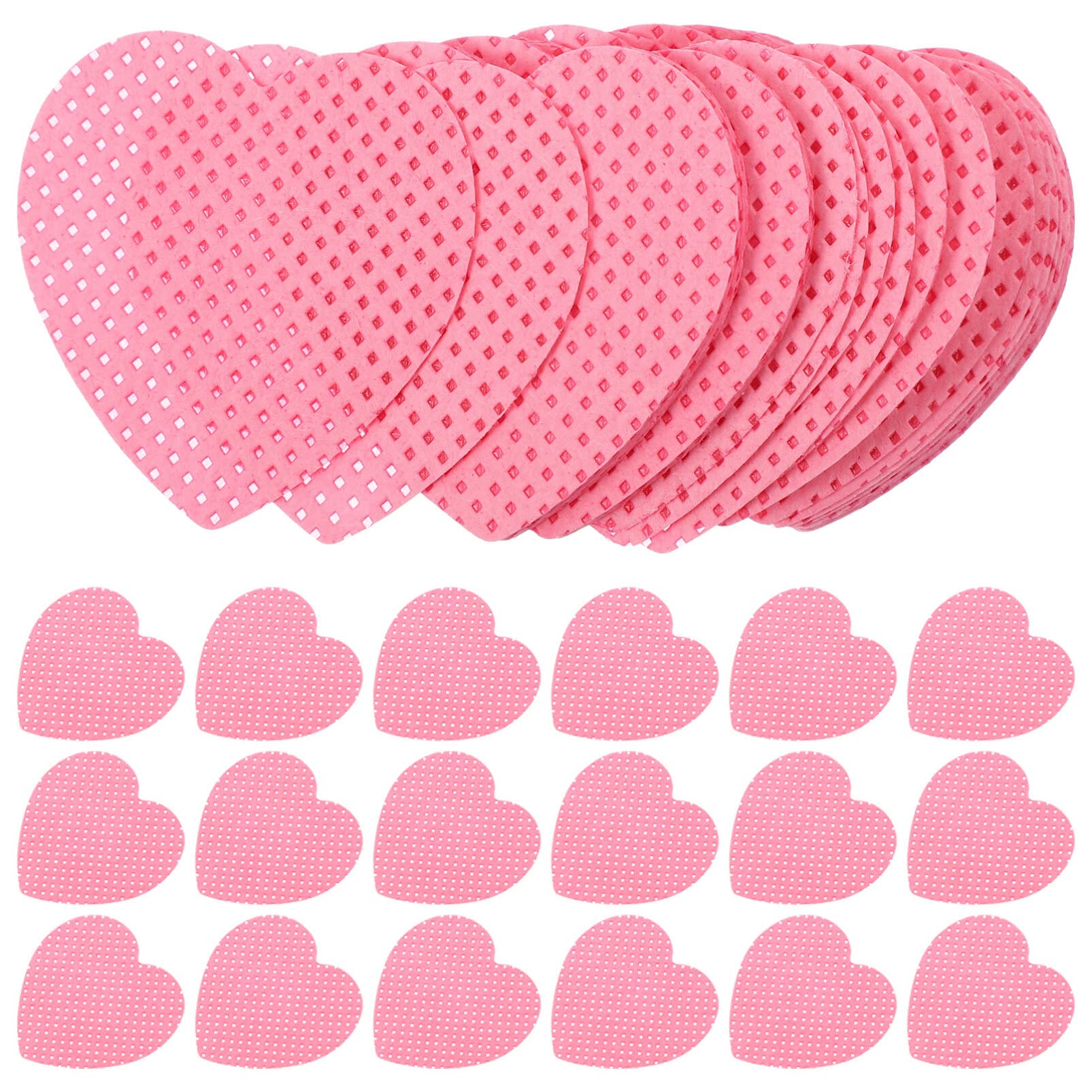 Beaupretty 200sheets Heart-Shaped Nail Polish Remover Pads Cotton Wipes for Quick Easy Nail Cleanup Portable in Convenient Container Go Use