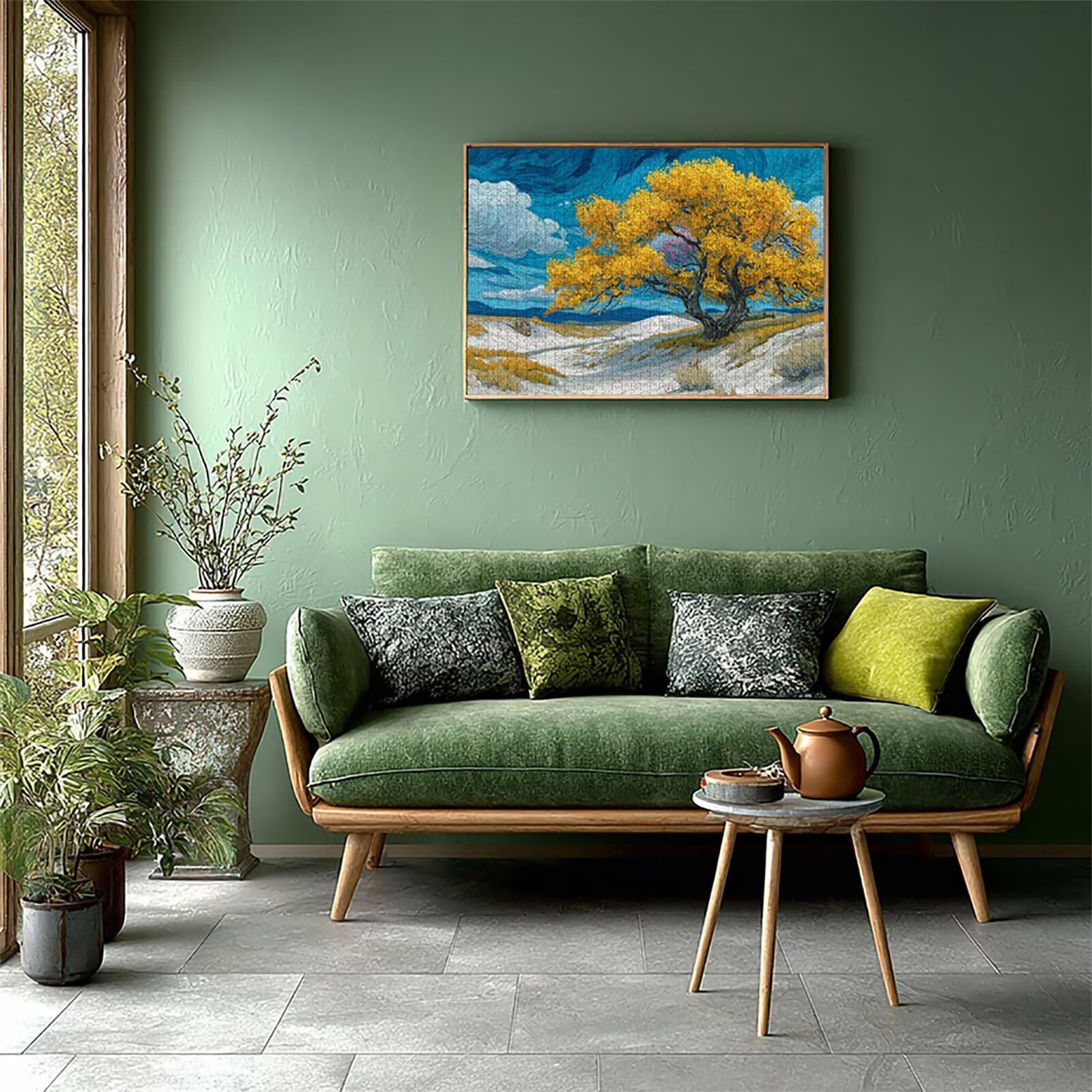 Albero Puzzle 5000 Pezzi Adulti, Cielo Puzzle Legno con Scatola 156x105cm, Idea Regalo Uomo e Donna, Divertimento Per Adulti, per Gioco Familiar, Giochi di Sfida, Squisita confezione Regalo, 4-4456