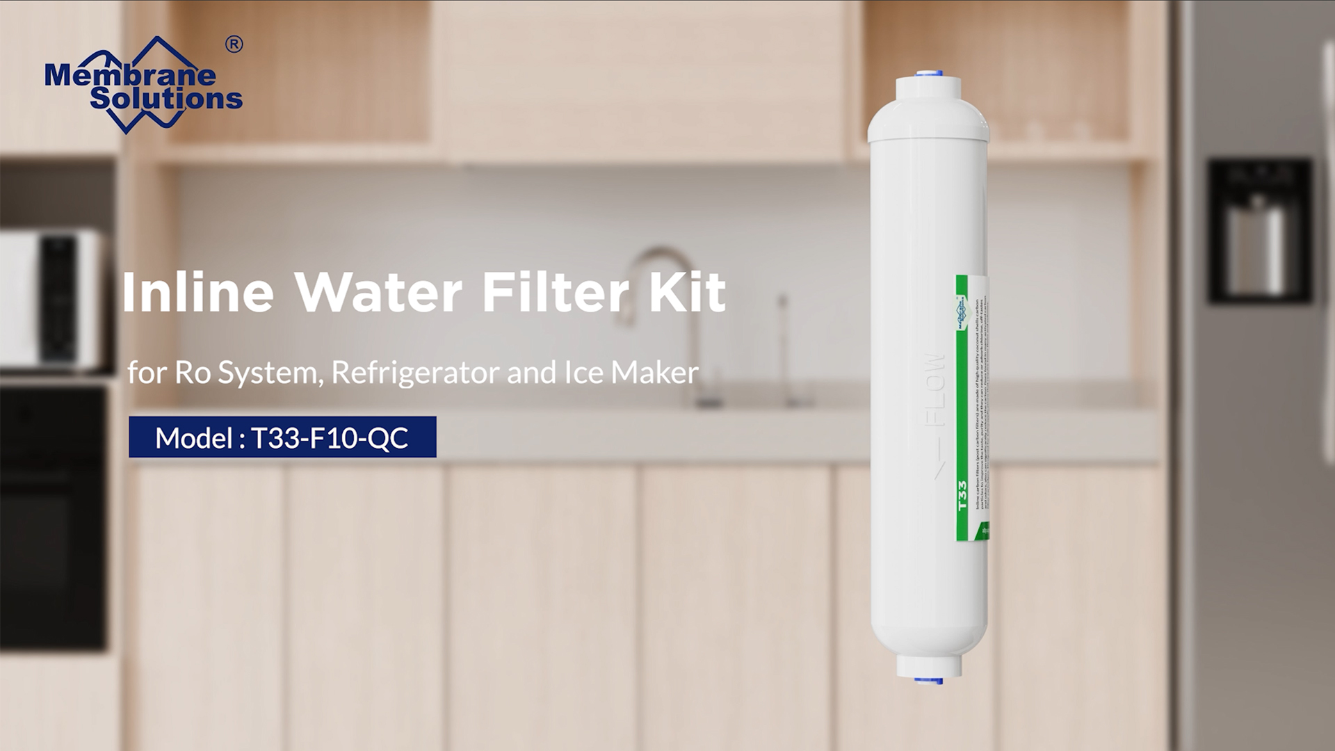 SpringClear 2 Pack In-Line Water Filter Cartridge With 3/8" Male Stem