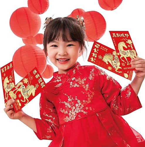 Miniatura 2 de Sobres rojos chinos 2024 Año del Dragón Paquete rojo Festival de primavera Paquetes de dinero de la suerte para sobres de dinero de la suerte Boda