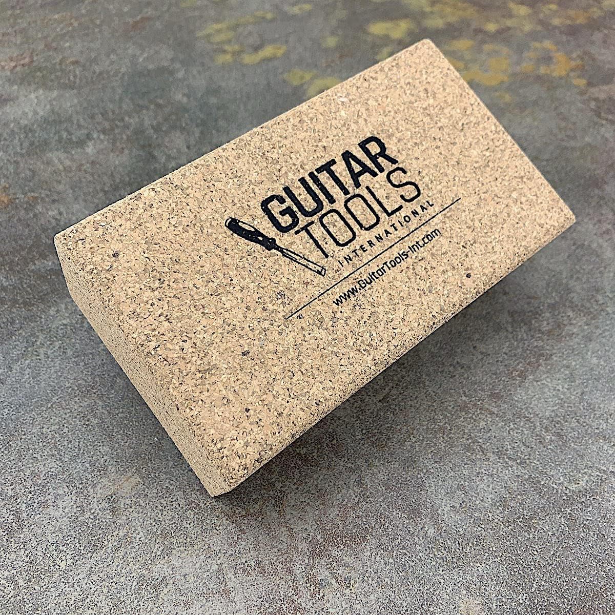 Flat Beveled Cork Sanding Block for Guitar Luthiers Tool