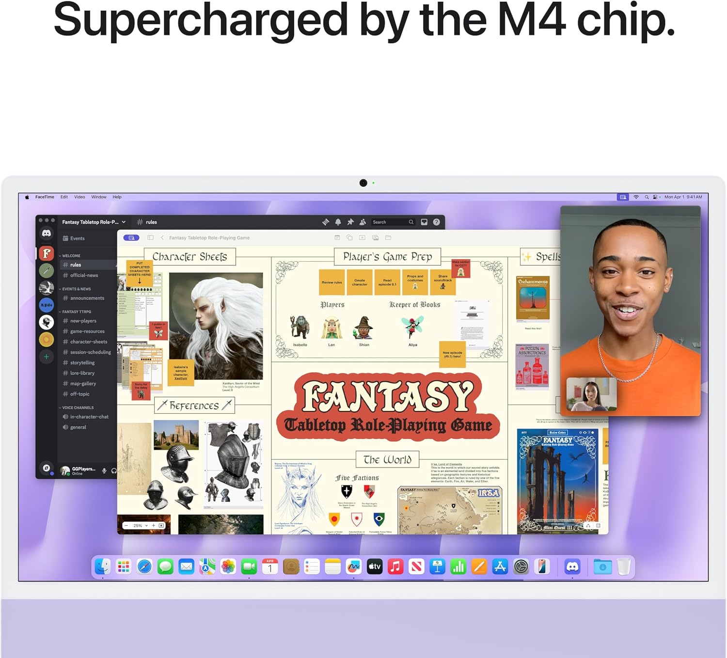 Apple 2024 iMac All-in-One Desktop Computer with M4 chip with 10-core CPU, 10-core GPU: Built for Apple Intelligence, 16GB Unified Memory, 256GB SSD Storage; Purple with AppleCare+ (3 Years)