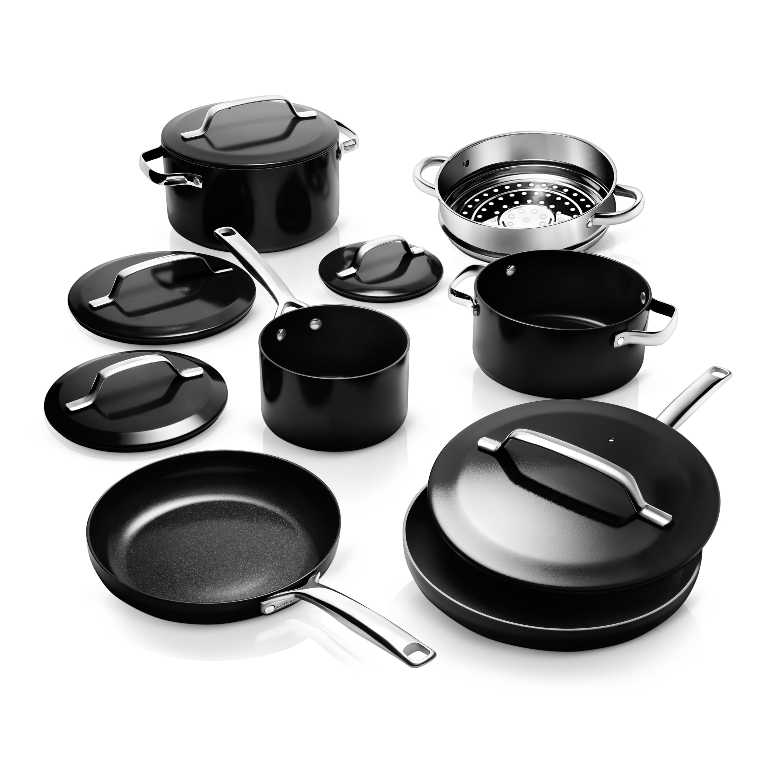 Amazon.com: Gotham Steel Modern 11 Pc Ceramic Pots and Pans Set