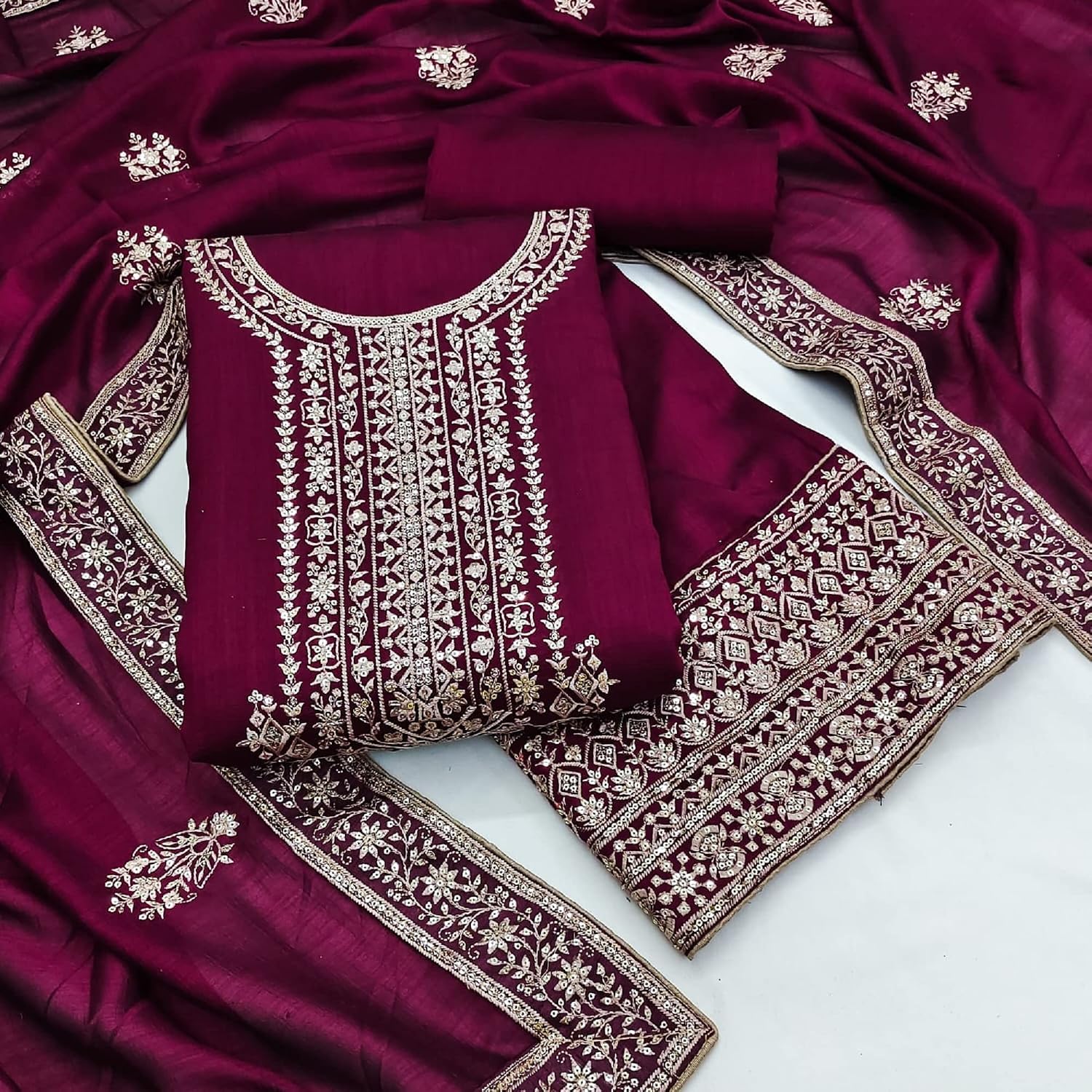 Traditional Wear Indian Designer Palazzo Dupatta Suits Pakistani Salwar Kameez Dress