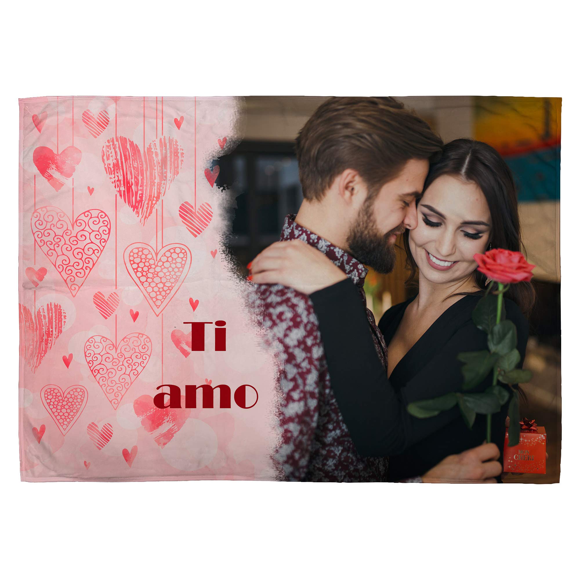 LolaPix Coperta Personalizzata Con Nome Per Lei – Morbida In Poliestere 75x105 Cm