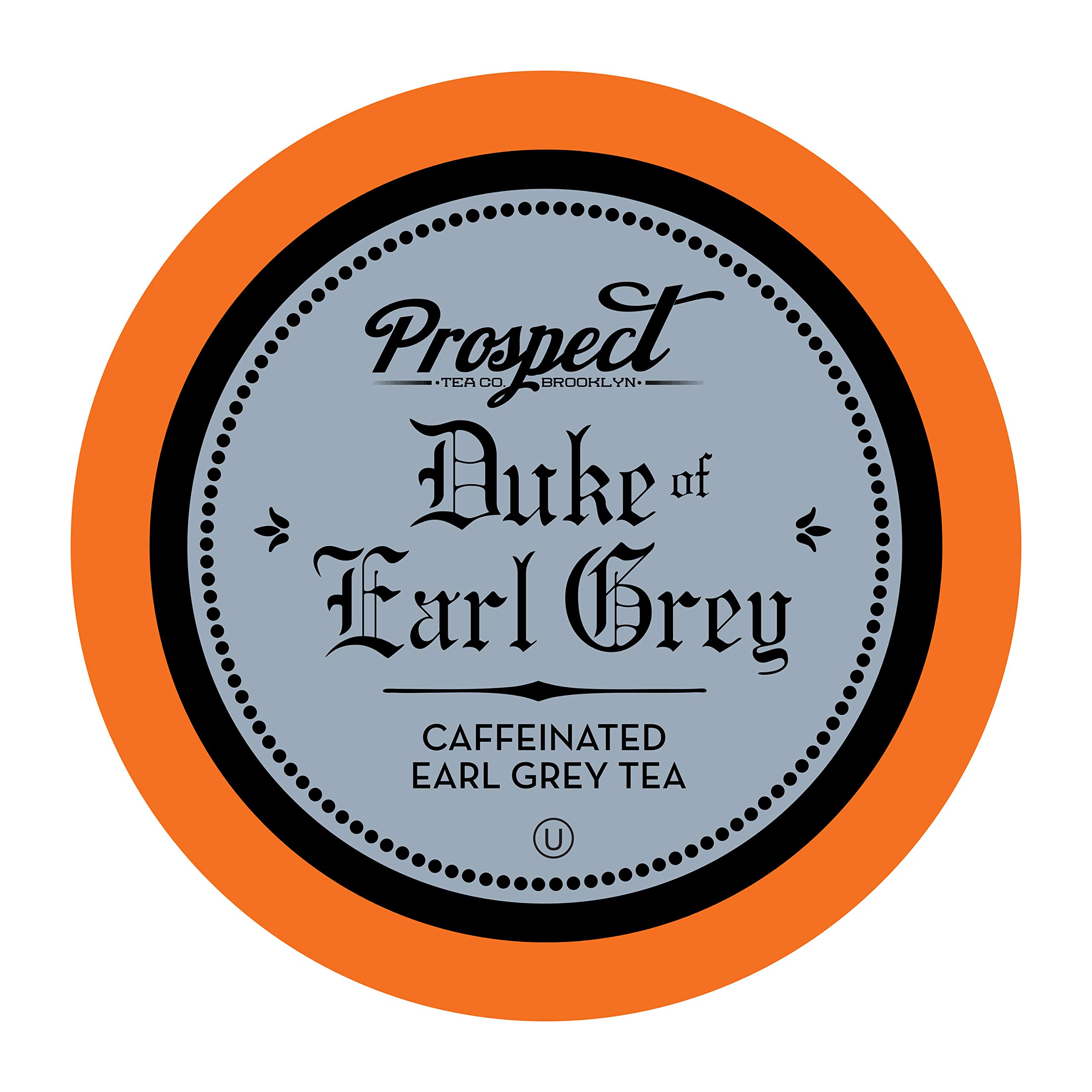 Prospect Tea Co. Duke Of Earl Grey Tea Pods Compatible with K Cup Brewers Including 2.0, 40 Count