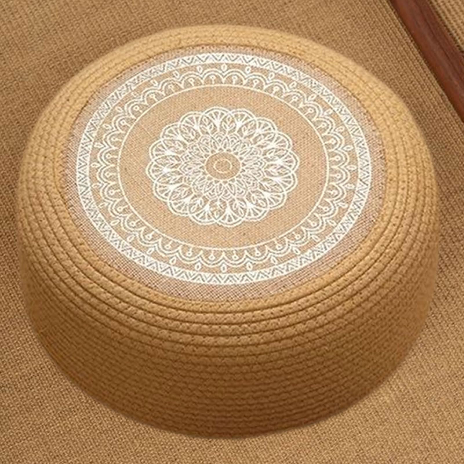 Cuscino Da Meditazione Per Pavimento Cuscino da Seduta Comodo e Morbido per | Coprimaterassino Traspirante Tatami A Mano Per Yoga Meditazione Casa