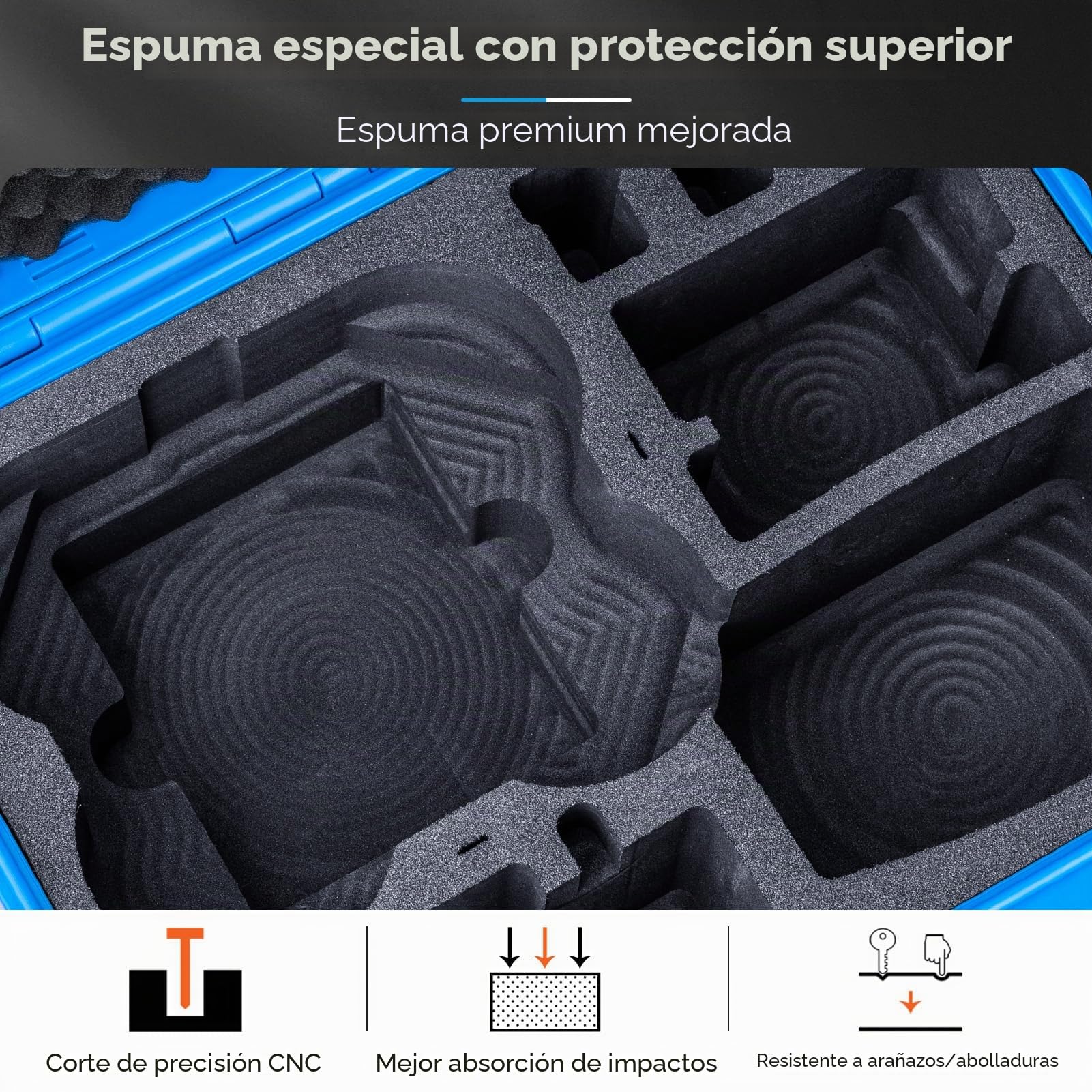 Lykus Titan AT200 Maletín Maleta Estuche Case para dji Avata 2,Goggles 3,RC Motion 3, FPV Control Remoto 3, Admite hasta 7 baterías [Solo Estuche]