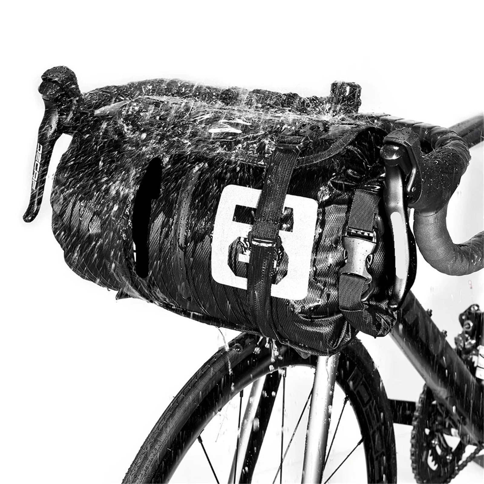 Fahrrad-Lenkertasche wasserdichte Fahrradtasche Bikepacking Lenkertasche Vorderrohr Fahrradtasche Rahmen Kofferraum Rennrad Fahrradzubehör FüR Fahrrad