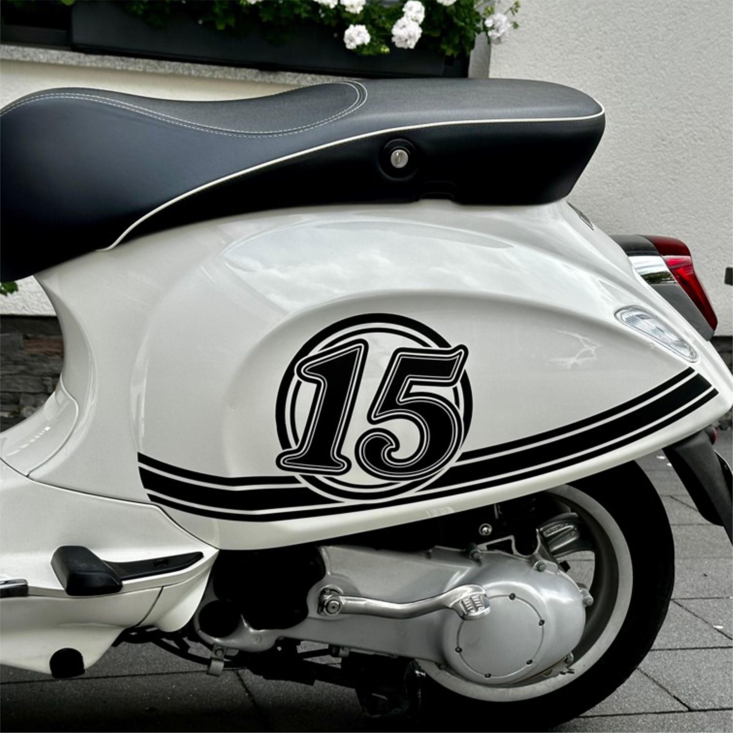 Sticker-Kits Aufkleber Für Vespa S Roller & Scooter Hibiskus